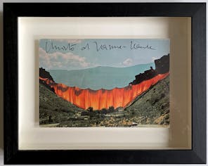 【Signed Card】Christo & Jeanne-Claude：Valley Curtain, Grand Hogback, Rifle, Colorado, 1970-72